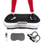 Machine avec vibrations, plateforme vibrante et oscillante, blanc, 180 niveaux, tlcommande, bandes ...