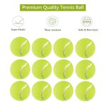 Madkanao balle de tennis avec sac en filet de transport puppy dog ball reusable durable 12 pcs