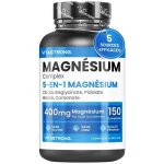 Magn�sium complet 400mg - magn�sium 5 en 1 - bisglycinate, citrate, pidolate, malate, carbonate - anti ...