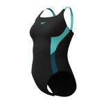 Maillot de bain 1 pice - speedo - eco solid splice - bretelles ajustables - echancrure moyenne - noir ...