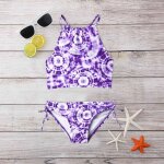 Maillot de bain d'été 2 pièces pour bébés filles, marguerite, sport, col licou, tankini, vêtements de ... Maillot de bain d'été 2 pièces pour bébés filles, marguerite, sport, col licou, tankini, vêtements de ...