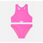 Maillot de bain 2 pices couleur rose fluo enfant puma