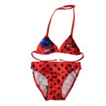 Maillot de bain 2 pices ladybug petits pois rouge taille 4 ans
