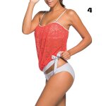 Maillot de bain 2 pices rembourr, tankini, rembourr, ventre couvert, pour femmes, piscine, plage, ...
