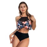 Maillot de bain chic pour femmes, imprim floral, push - up, extensible, dos nu, pour l't