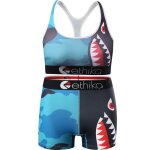 Maillot de bain deux pices en jacquard pour hommes et femmes, gilet et short, absorbant la sueur, ensemble ...