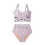 Maillot de bain pour femme coren fendu push - up style bikini triangle couverture ventre minceur printemps ...