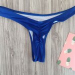 Maillot de bain pour femmes, plusieurs couleurs, couleur unie, pliss, culotte tanga, bikini