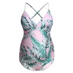Maillot de bain pour femmes imprim floral, modle maternit, dos nu, ensemble deux pices, pour femmes, ...
