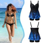 Maillot de bain fendu, ensemble deux pices, culotte europenne et amricaine, taille haute, bikini, ...