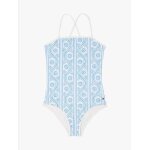 Maillot de bain a imprim� et col carr�