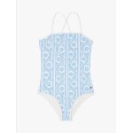 Maillot de bain a imprim� et col carr�