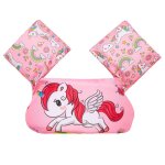 Maillot de bain a manches de bras de dessin pour bb, mousse, scurit, rglable, gilet de sauvetage, ...