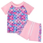 Maillot de bain natation fille 1 piece sirne plage maillot de bain hawaen maillot de bain fille 5 - ...
