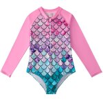 Maillot de bain natation fille 1 piece sirne plage maillot de bain hawaen maillot de bain fille 5 - ...