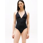 Maillot de bain original a dos nu plongeant halter one piece (ext sizes) / black - m
