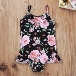 Maillot de bain une pièce pour bébés filles, imprimé floral, ensemble bikini, vêtements de plage, maillot ... Maillot de bain une pièce pour bébés filles, imprimé floral, ensemble bikini, vêtements de plage, maillot ...