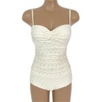 Maillot de bain une pice couleur unie, bikini, bretelles, fuite dans le dos, petite poitrine, push - ...