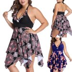 Maillot de bain une pice pour femmes, grande taille, push - up, grande taille, vtements de plage, nouvelle ...