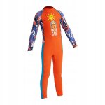 Maillots de bain de plongée pour enfants combinaisons thermiques intégrales l orange Maillots de bain de plongée pour enfants combinaisons thermiques intégrales l orange