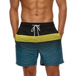 Maillot de bain a séchage rapide pour hommes, culotte de plage, pour l'été - 4xl - jaune stripe Maillot de bain a séchage rapide pour hommes, culotte de plage, pour l'été - 4xl - jaune stripe