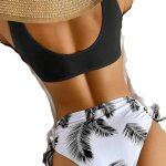 Maillot de bain sport fendu taille haute pantalon cordon bikini maillot de bain bikini se6748