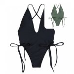 Maillot de bain tendance a séchage rapide, bretelles croisées, monokini, pour femmes Maillot de bain tendance a séchage rapide, bretelles croisées, monokini, pour femmes