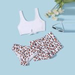 Maillot de bain trois pièces imprimé léopard avec nâ¿ud, pour enfants et adolescentes de 8 a 14 ans, ... Maillot de bain trois pièces imprimé léopard avec nâ¿ud, pour enfants et adolescentes de 8 a 14 ans, ...