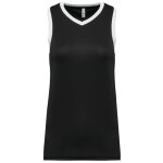 Maillot de basket - femme - pa4051 - noir et blanc