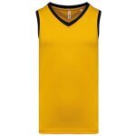 Maillot de basket - homme - pa4050 - jaune et noir