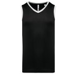 Maillot de basket - homme - pa4050 - noir et blanc