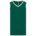 Maillot de basket - homme - pa4050 - vert fonc� et blanc