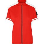 Maillot cycliste zipp� femme jn453 - rouge