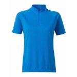 Maillot cycliste zipp� - femme - jn511 - bleu vif