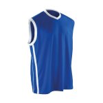 Maillot d�bardeur col v - basket - ball - homme - s278m - bleu roi