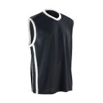 Maillot d�bardeur col v - basket - ball - homme - s278m - noir