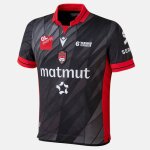 Maillot enfant rugby lyon lou rugby domicile, noir Maillot enfant rugby lyon lou rugby domicile, noir