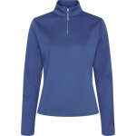 Maillot equitation 1 / 2 zip femme equipage scarlet