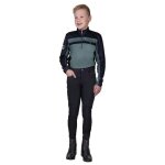 Maillot equitation manches longues enfant qhp xavy 12 ans male noir