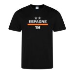 Maillot de foot enfant style espagne 2 etoiles champion du monde 2026