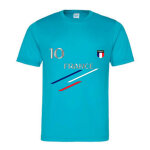 Maillot de foot enfant  style france  - t - shirt de sport unisexe respirant