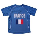 Maillot football enfant supporter ?quipe de france - bleu roi - t - shirt polyester col v jn386k