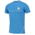 L - maillot - olympique de marseille - bleu - polyester - taille homme - manches courtes