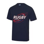 Maillot de rugby homme bleu marine