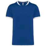 Maillot de rugby manches courtes - unisexe - pa4027 - bleu roi