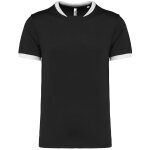 Maillot de rugby manches courtes - unisexe - pa4027 - noir