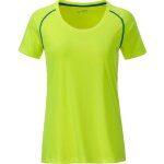 Maillot running respirant - femme - jn495 - jaune et bleu vif