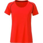 Maillot running respirant - femme - jn495 - orange vif
