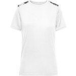 Maillot running - femme - jn523 - blanc, gris et noir
