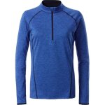 Maillot running respirant manches longues - femme - jn497 - bleu m�lange